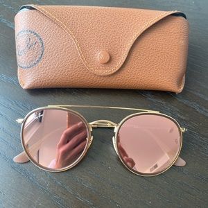 Ray-Ban round double bridge -BRONZE/PINK